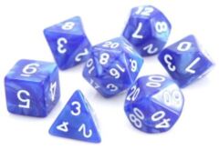 RPG Set - Blue Swirl with White